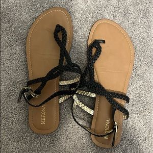 Merona black sandals